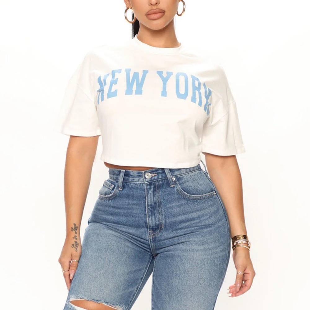 Crop tee XL fashion nova